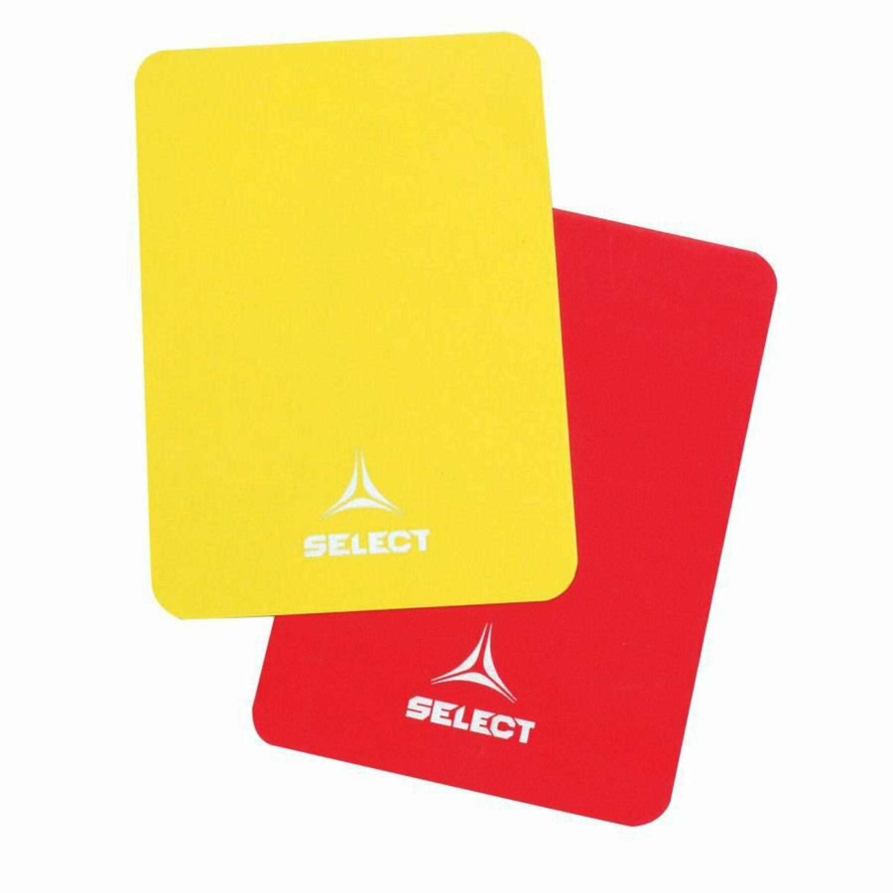 Karty sędziowskie Select (rouge & jaune)