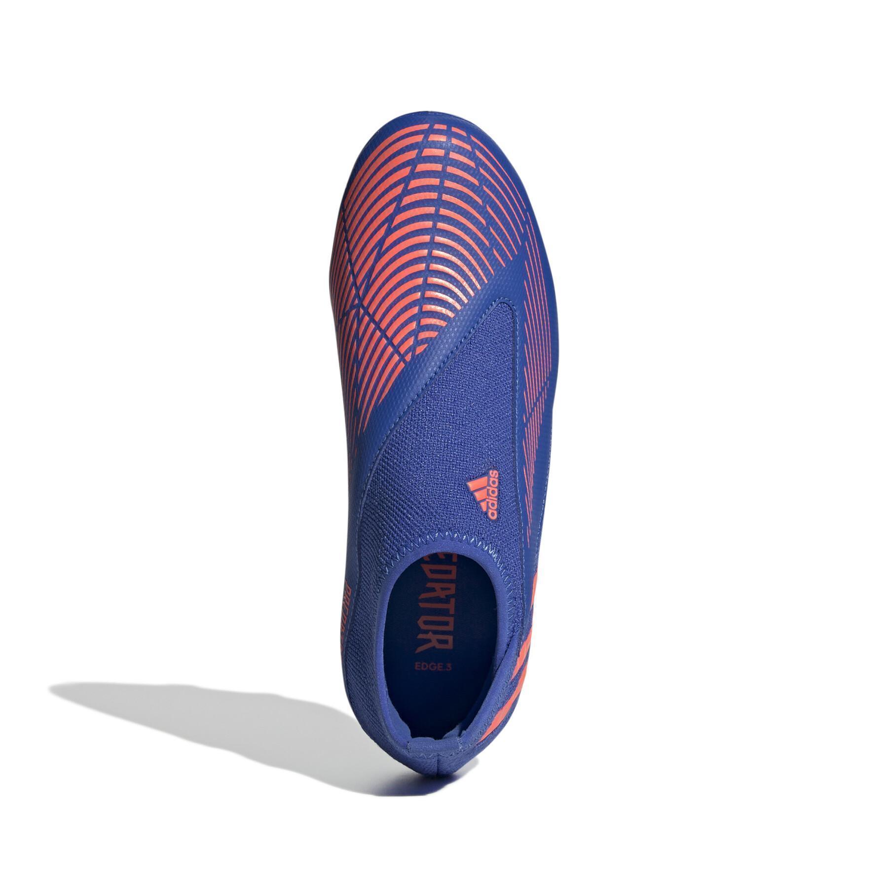 Dziecięce buty piłkarskie adidas Predator Edge.3 Laceless FG - Sapphire Edge Pack