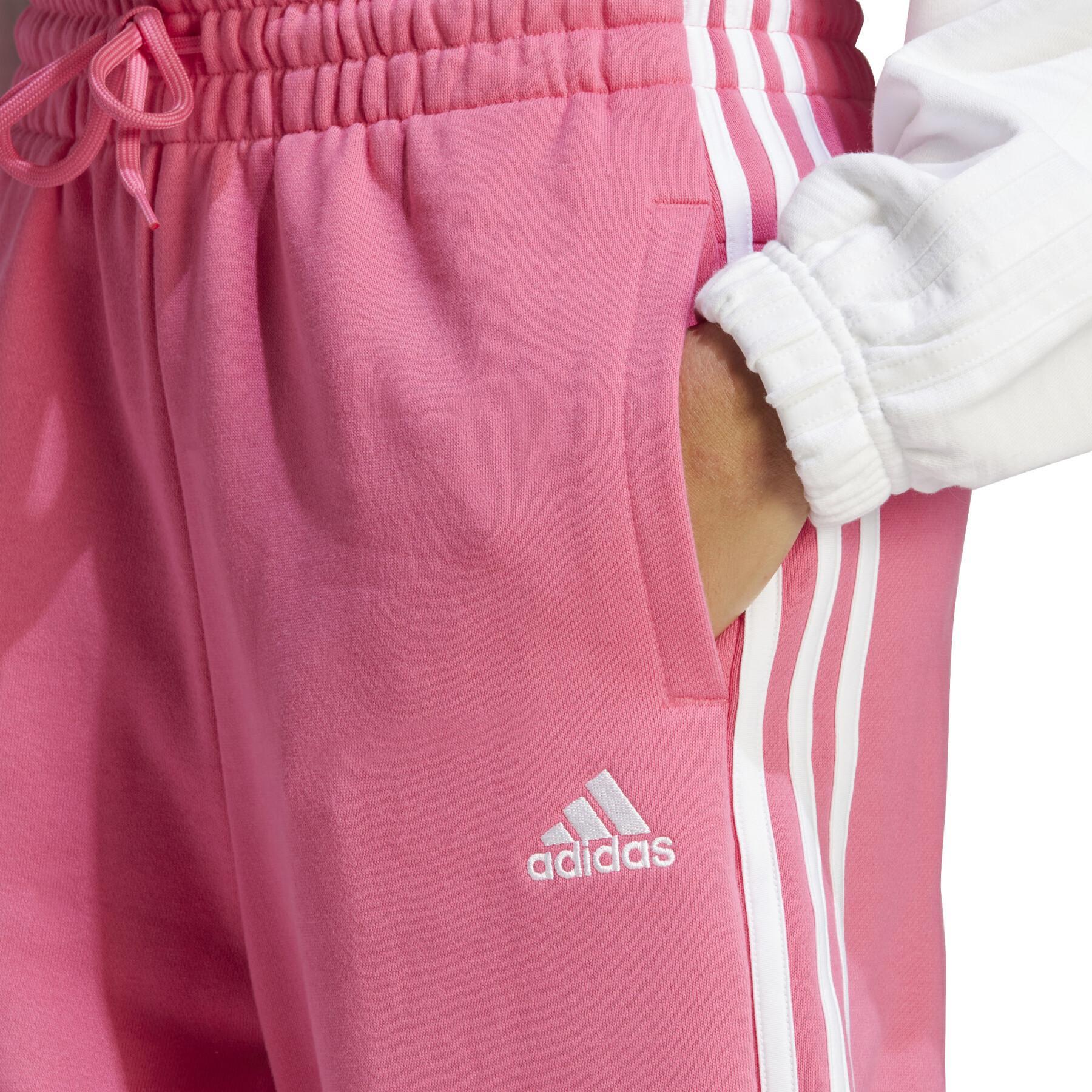 Jogging damski luźny polar adidas Essentials 3-Stripes