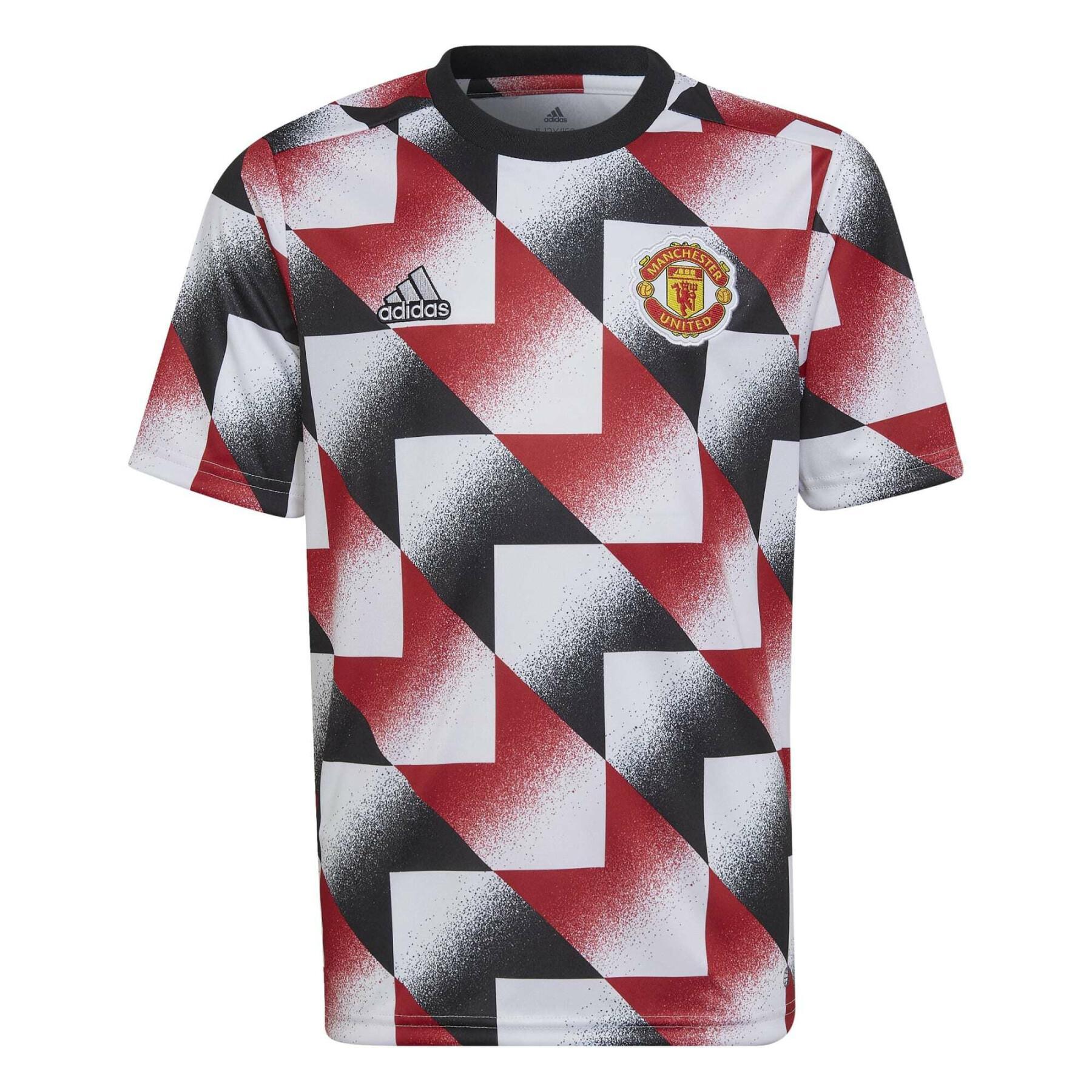 Koszulka przedmeczowa Manchester United 2022/23 enfant
