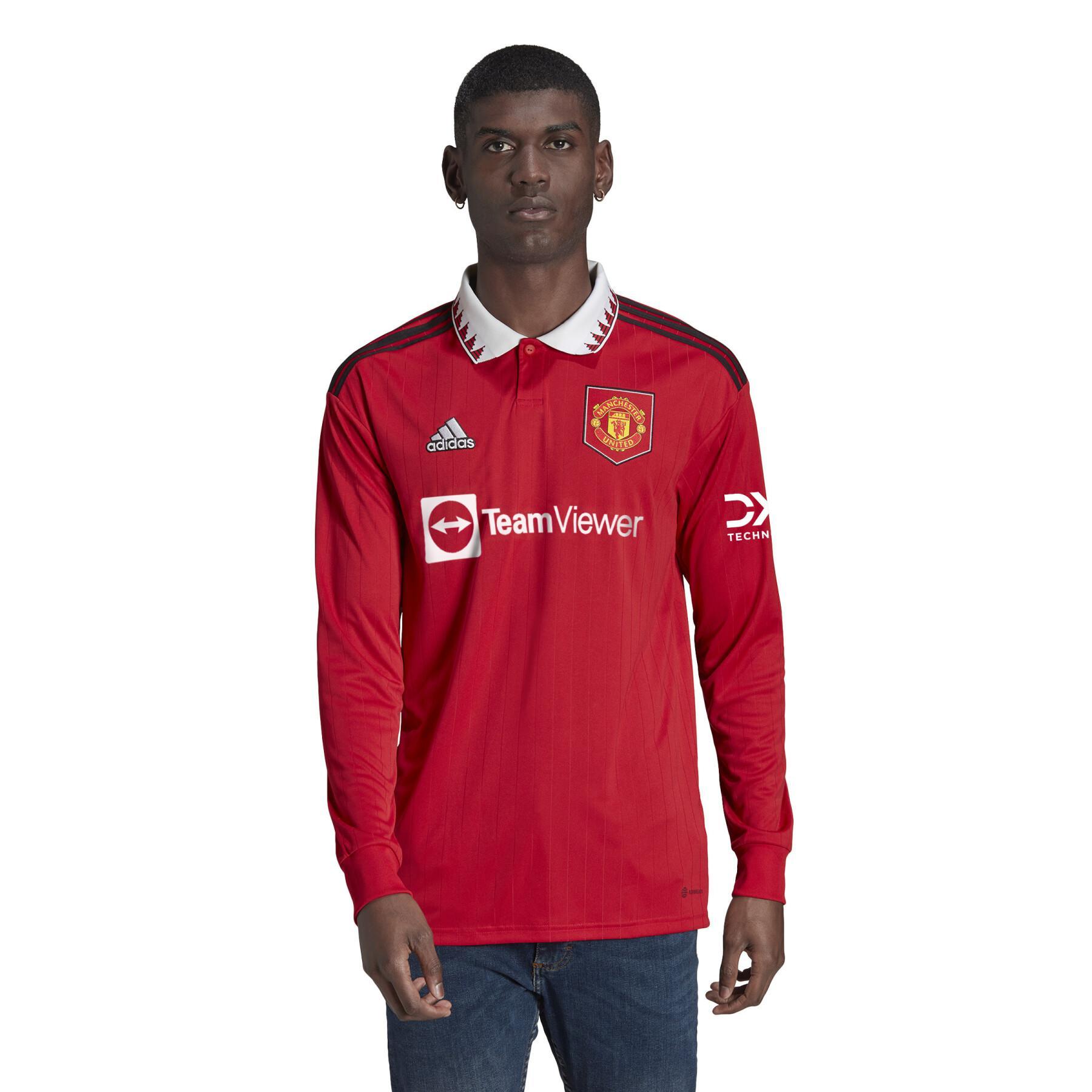 Koszulka domowa z długim rękawem Manchester United 2022/23