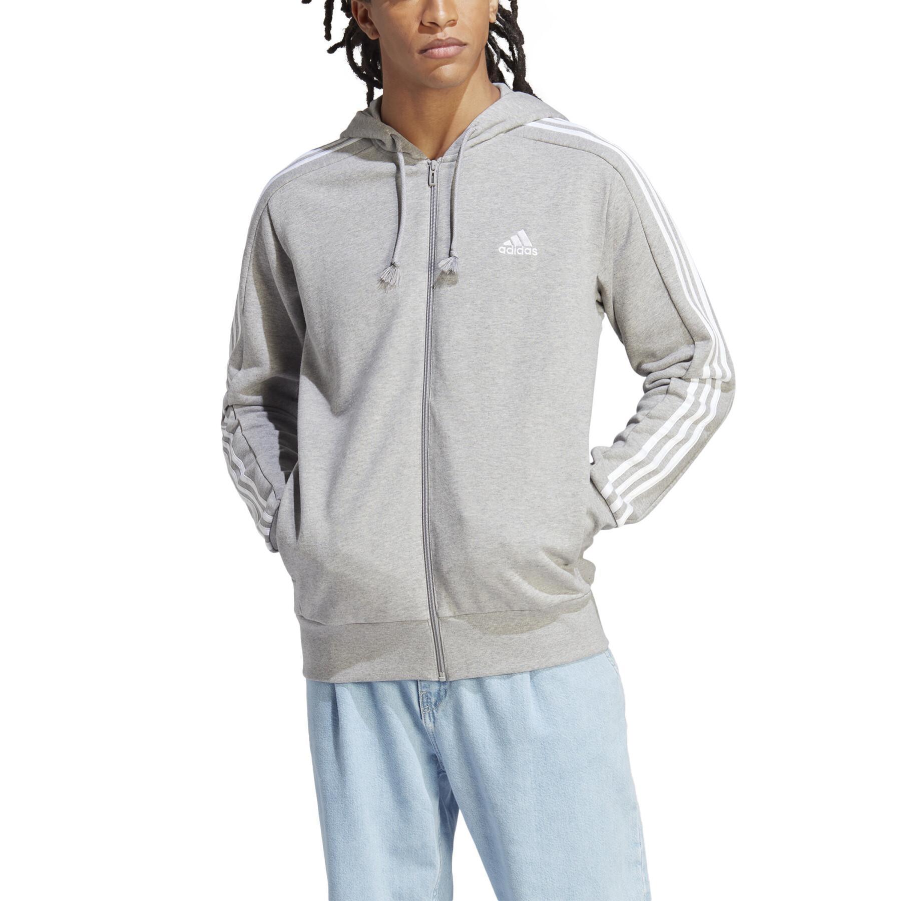 Sweatshirt polar z kapturem adidas Essentials 3-Stripes