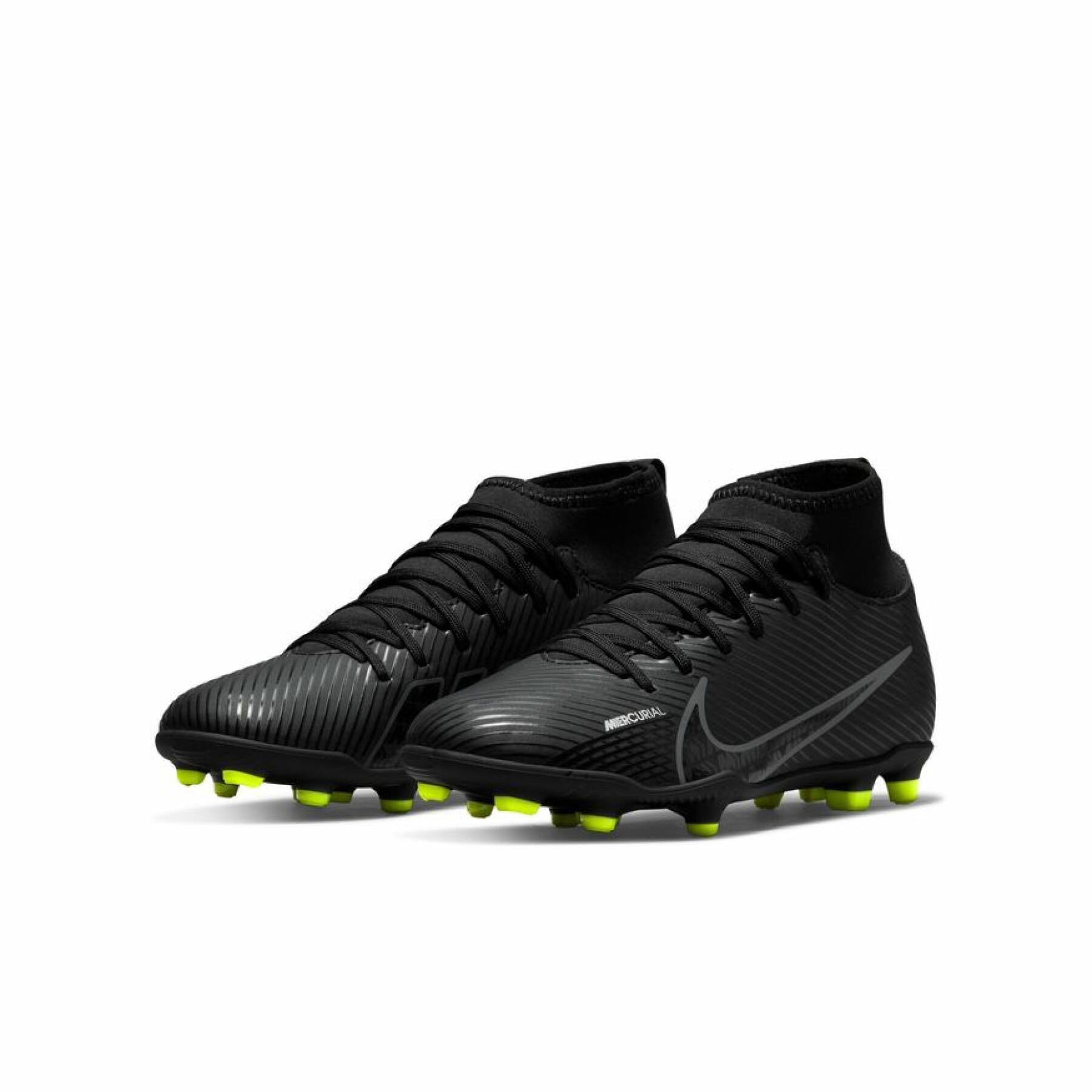 Dziecięce buty piłkarskie Nike Mercurial Superfly 9 Club FG/MG - Shadow Black Pack