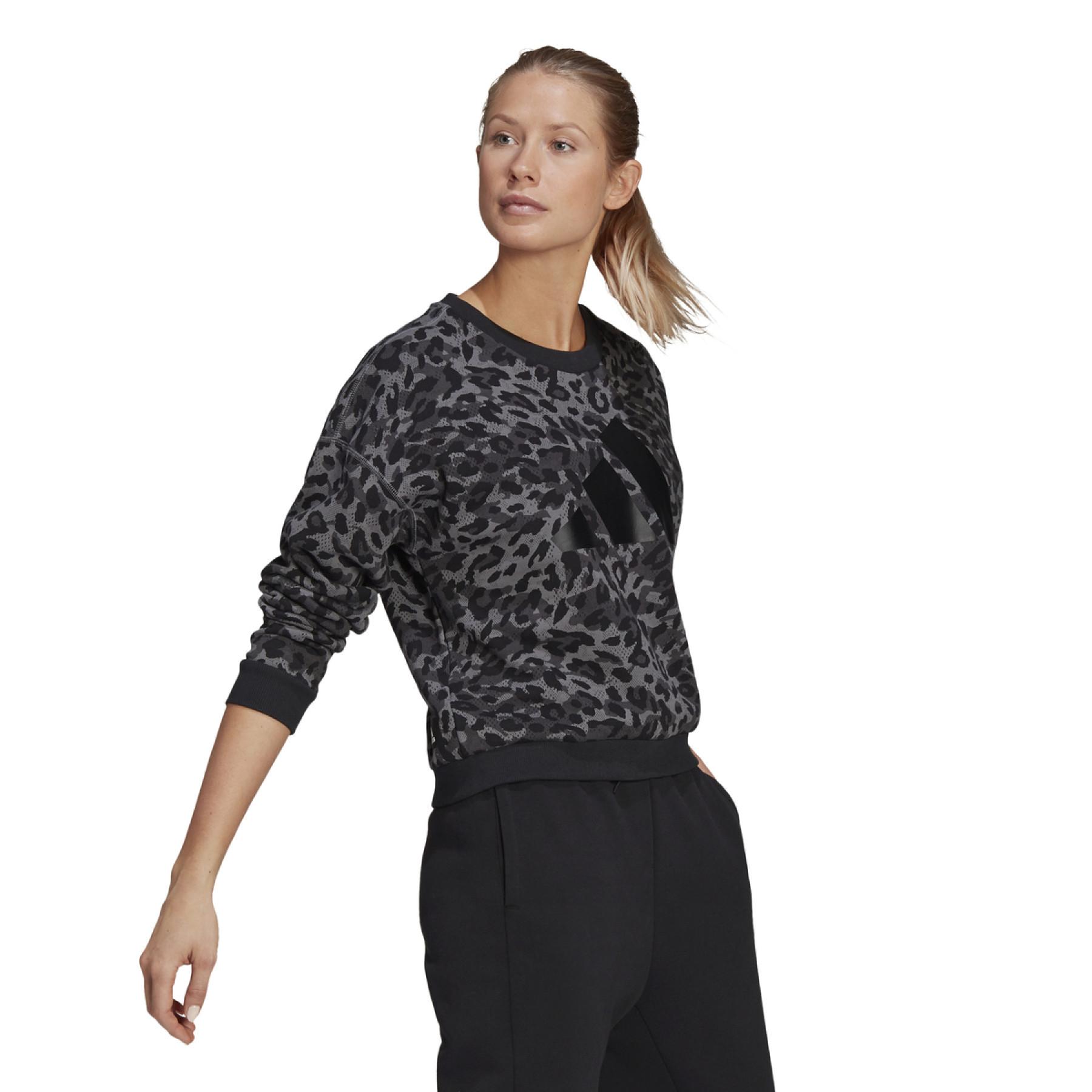 Bluza damska adidas Sportswear Leopard-Print