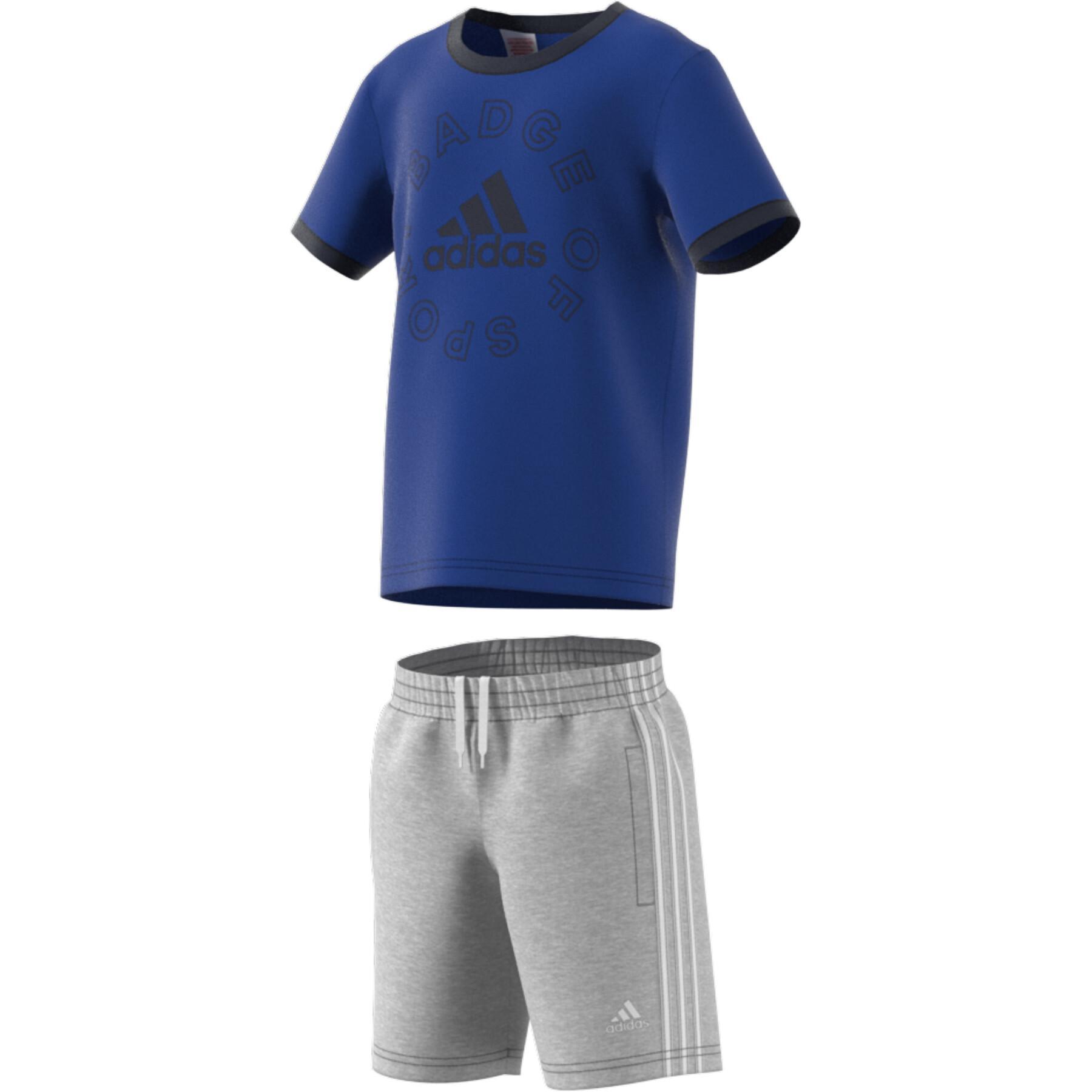 Dziecięcy dres adidas Logo Essentials Summer Set