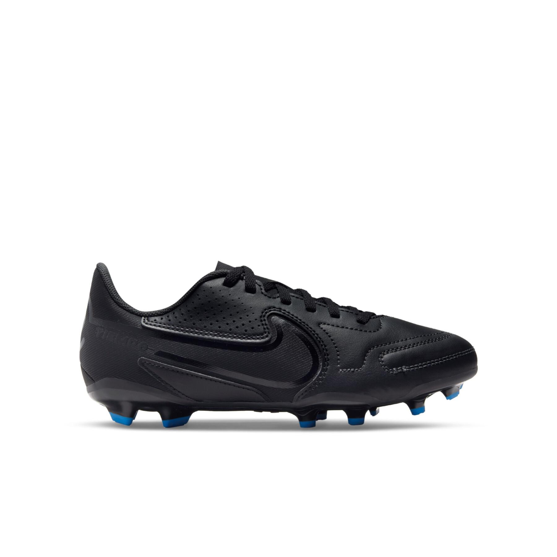 Dziecięce buty piłkarskie Nike Tiempo Legend 9 Club MG - Shadow Black Pack