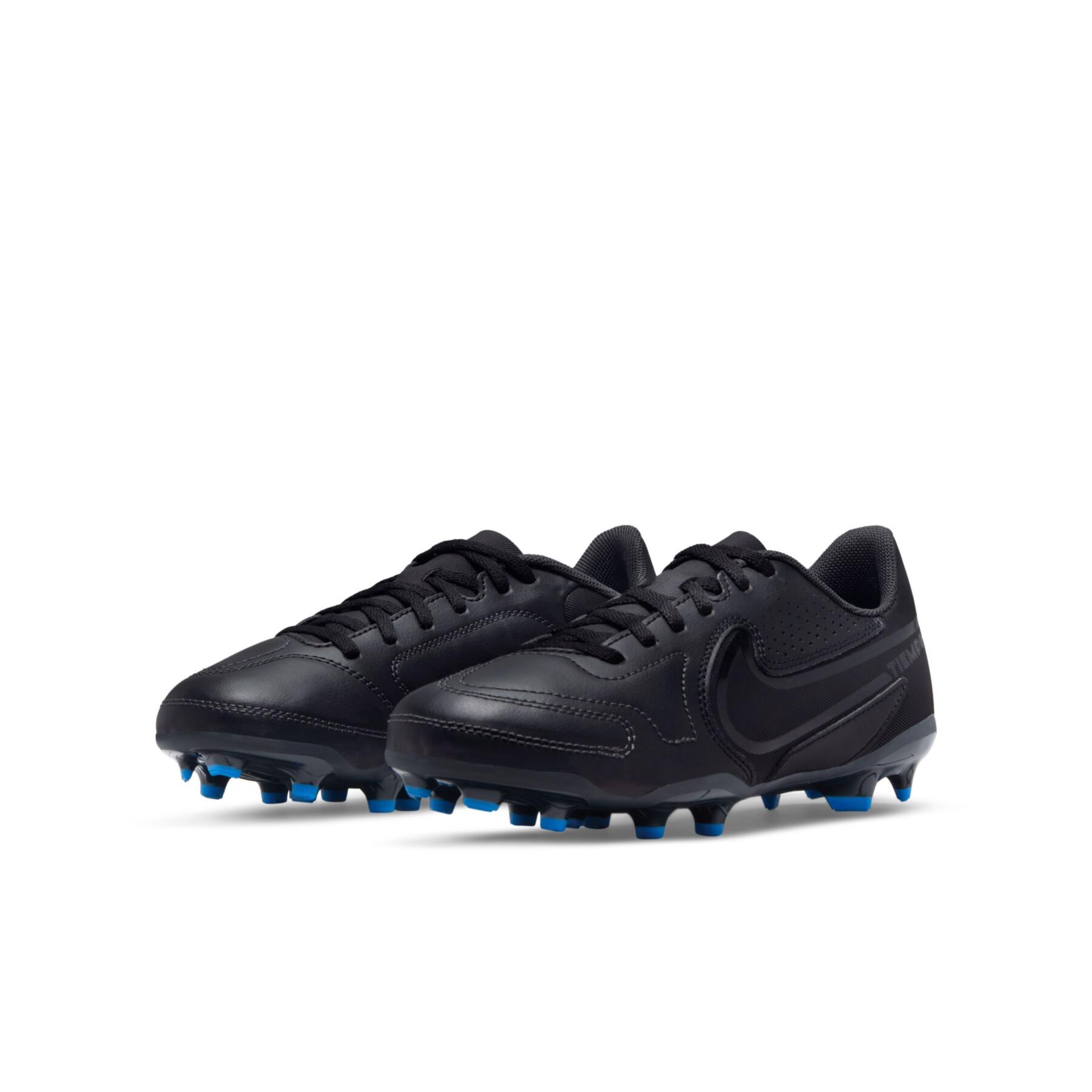 Dziecięce buty piłkarskie Nike Tiempo Legend 9 Club MG - Shadow Black Pack
