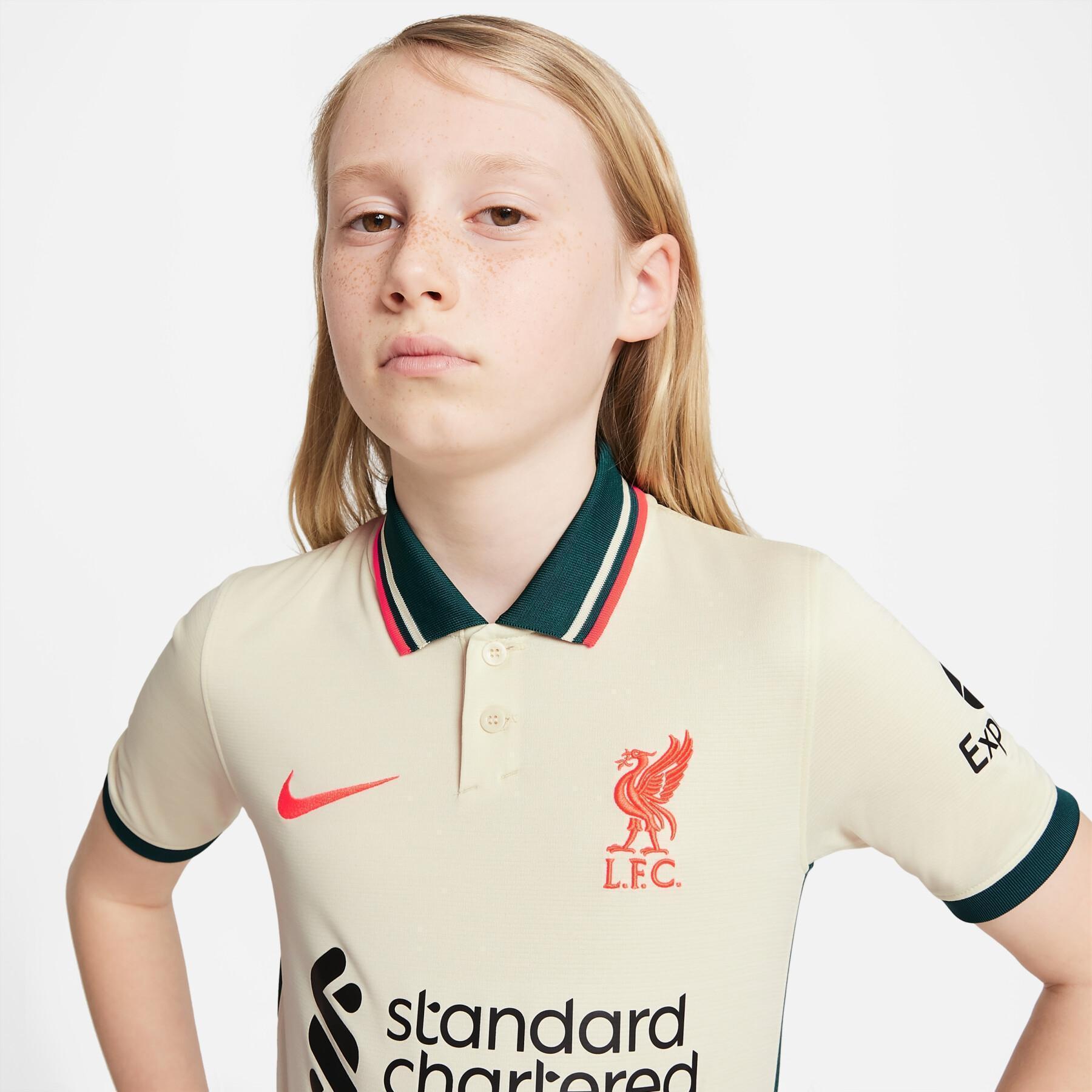 Dziecięca koszulka wyjazdowa Liverpool FC 2021/22