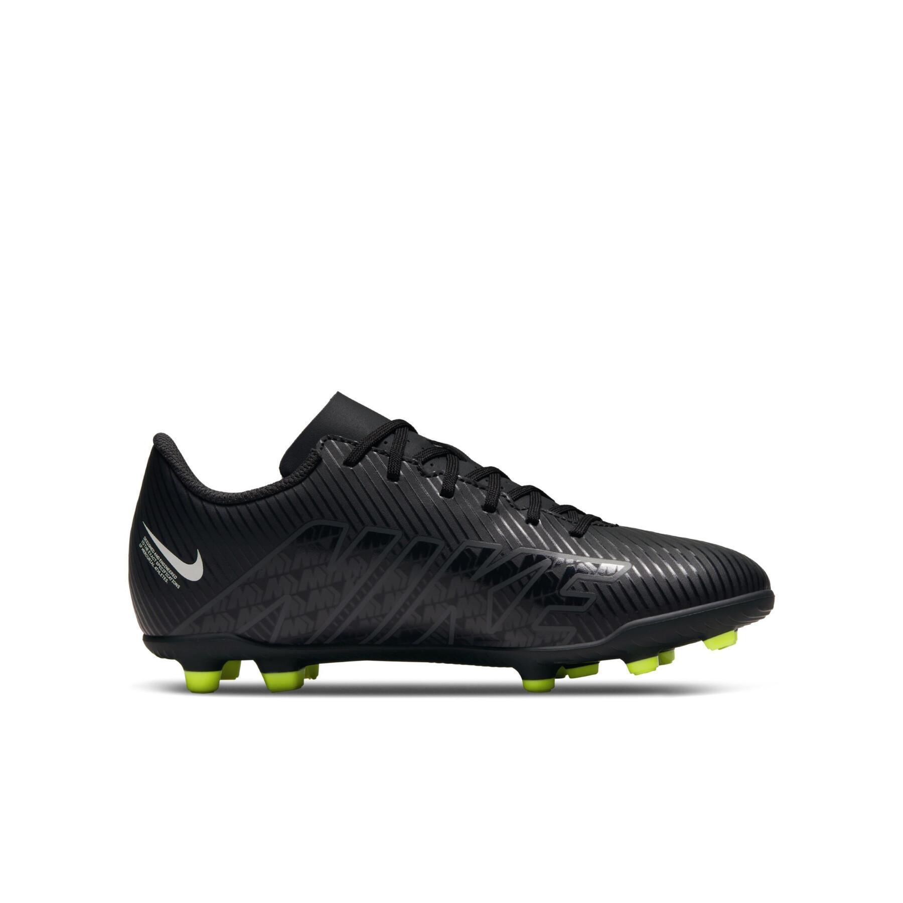 Dziecięce buty piłkarskie Nike Mercurial Vapor 15 Club FG - Shadow Black Pack