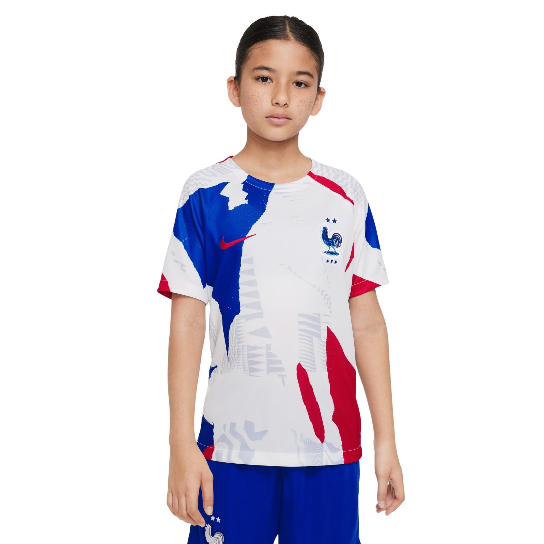 Koszulka przedmeczowa dla dzieci na Mistrzostwa Świata 2022 France