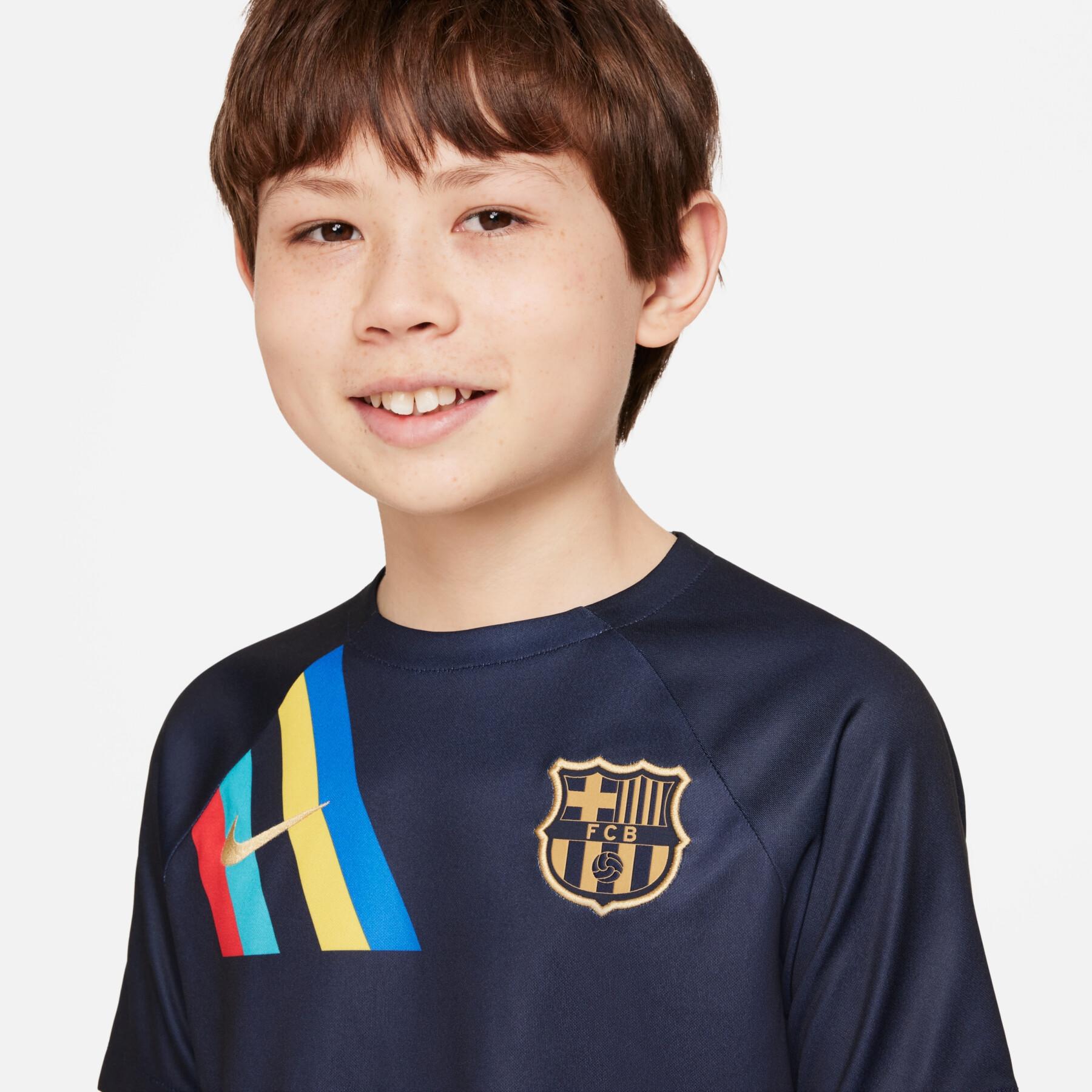Koszulka przedmeczowa dla dzieci FC Barcelona 2022/23