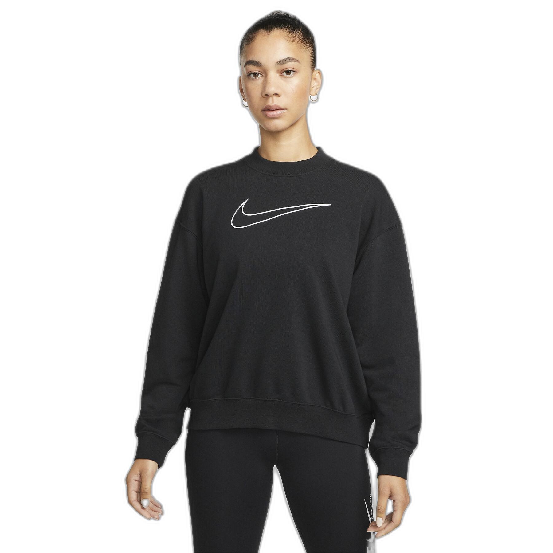 Sweatshirt damski okrągły dekolt Nike Dri-Fit GT FT GX Essential