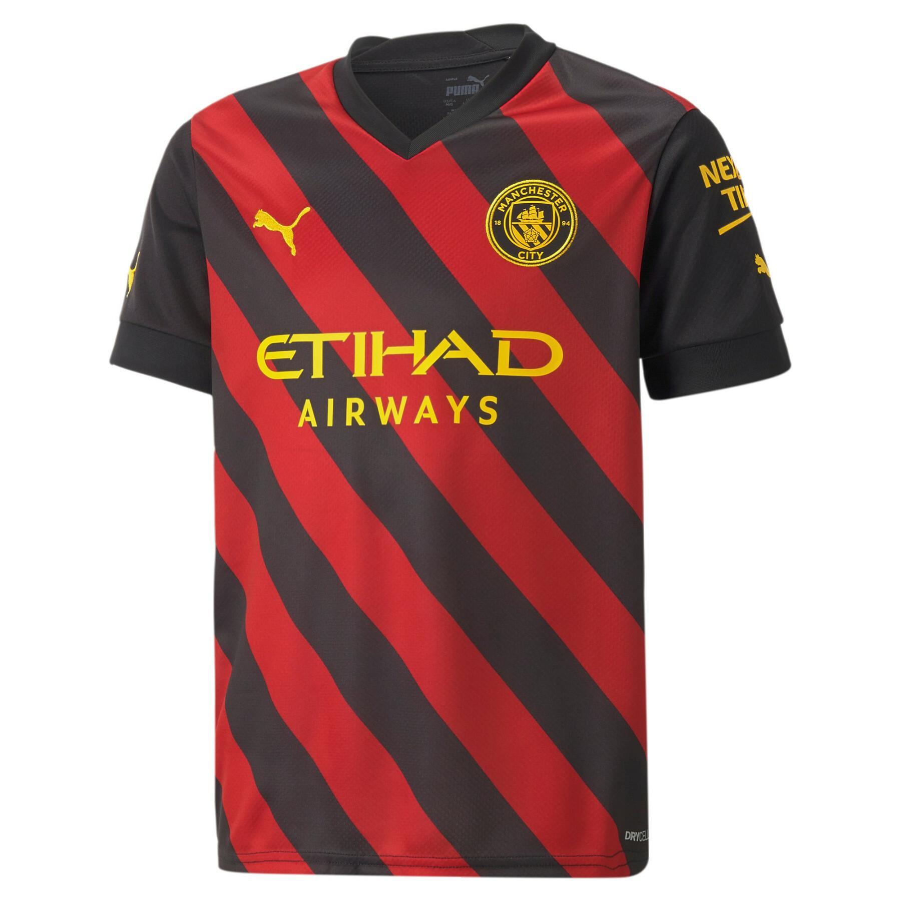 Autentyczna dziecięca koszulka outdoorowa Manchester City 2022/23