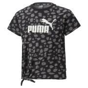 Dziewczęcy t-shirt z nadrukiem zwierzęcym w kształcie węzła Puma ESS+ AOP
